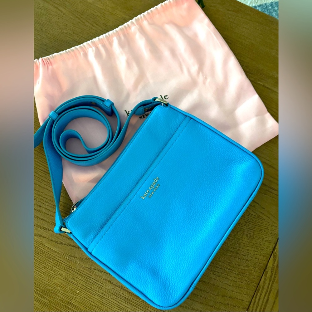 Kate Spade Vibrant Blue Crossbody Bag with Dust bag.